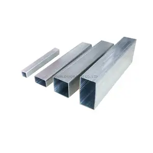 أنبوب فولاذي مربع مجلفن مسبقًا من المصنع من 20x20 إلى 200x200 مم من أجل أعمدة الأسوار