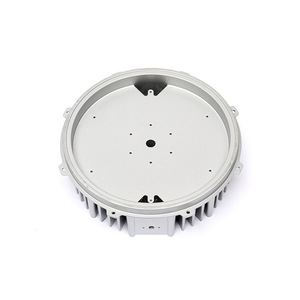 Dissipateur thermique en aluminium moulé sous pression, rond, argenté, moulage sous pression haute pression, sur mesure pour pièces automobiles et de moto - Product Image 3