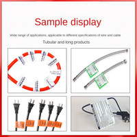 Tube d'étiquetage de drapeau de fil semi-automatique Machine pliante d'autocollant de drapeau de cure-dents de dossier d'étiqueteuse de fil d'Usb