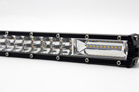 Barre lumineuse LED combinée 13,5 pouces 120W blanc ambre, droite et incurvée, avec fonction stroboscopique, pour véhicules tout-terrain, camions, UTV, VTT, 9-32V
