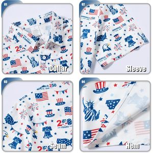 เสื้อเชิ้ตผู้ชายลำลอง แขนสั้น ลายฮาวาย ผ้าฝ้าย 100% ระบายอากาศได้ดี ทรงปกติ - Product Image 4