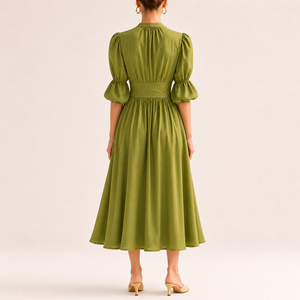 Robes longues en coton et lin élégantes de haute qualité pour femmes - Product Image 2