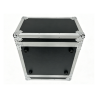 Boîtier de transport/Flight Case 6U en contreplaqué noir et aluminium argenté de haute qualité OEM/ODM pour amplificateur, assemblable avant/arrière