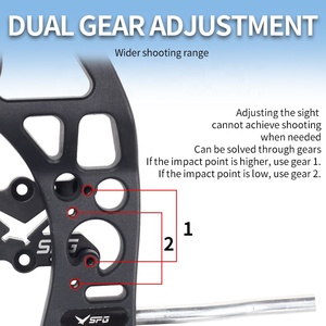 Kit d'arc à poulies STARCN Archery B1 30-60 Lbs - Poignée en alliage de magnésium, longueur de <span class=keywords><strong>tir</strong></span> 19-30 pouces, 280-320 <span class=keywords><strong>FPS</strong></span>, ensemble complet d'arc et de flèches - Product Image 5