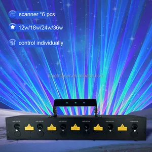 4w * 6 occhi Rgb animazione Laser testa mobile luci Disco per Night Club 24W