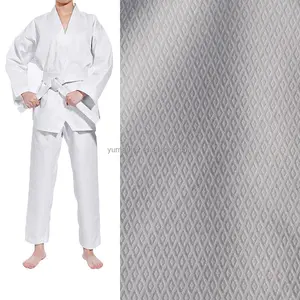 Produit de sport uniformes de taekwondo équipement d'entraînement tissu polyester extensible style diamant