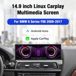 Schermo Centrale per Auto da 14,9 Pollici con Sistema Linux, Supporto CarPlay, Musica Bluetooth e Navigazione GPS per BMW Serie 6 F06 F12 2010-2019 - Product Image 3