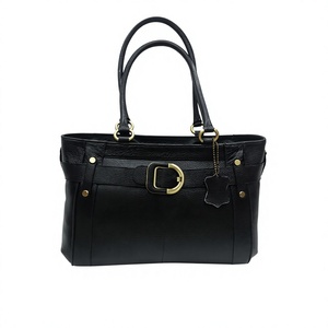 Hot Selling 100% Water Resistant Durable Lightweight Genuine Leather Ladies Casual <b>Tote</b> Hand Bag Zipper Waist Shoulder Strap - Product Image 2