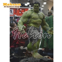 Statues en fibre de verre sur mesure grandeur nature du Hulk, accessoires de film, figurines en résine grandeur nature 1:1, figurines d'anime