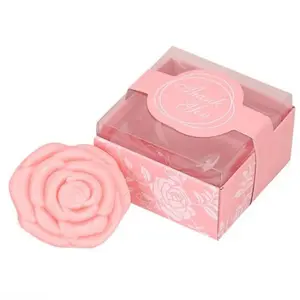 Mamadeira de sabão com flores rosas 20 pçs/lote, bebê, chuveiro do bebê, sabonete perfumado para festa de casamento, lembrança de formatura