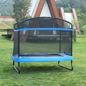 <span class=keywords><strong>Trampoline</strong></span> d'intérieur en acier et EVA de 4 * 6FT en forme de <span class=keywords><strong>rectangle</strong></span> Lit de saut extérieur et intérieur <span class=keywords><strong>Trampoline</strong></span> carré 2 en 1 pour enfants avec filet de sécurité - Product Image 6