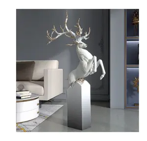 2023 Tiers prung DIY Wohnkultur DIY Wohnkultur Deer Elk Statue Harz Elch Statue
