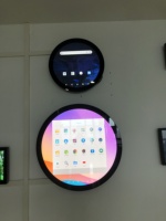 Nouvel écran LCD circulaire Android tactile USB haute luminosité 1000 nits 23,6 pouces