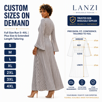 Fabricant de robes musulmanes sur mesure, robe longue à manches longues plissées et évasées, robe islamique modeste pour les acheteurs en gros