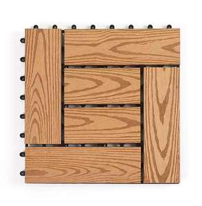 Dalles de terrasse à emboîtement à prix avantageux 30 <span class=keywords><strong>x</strong></span> 30, dalles de sol extérieures en bois grainé, dalles de terrasse à emboîtement, dalles de gazon - Product Image 4