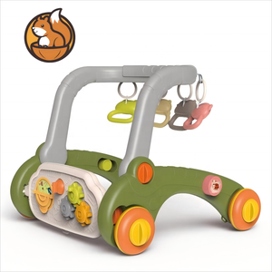 7-in-1 תינוק טרולי טרולי טרמפ עם סתיקת סל מנענע סוס נדנדה - Product Image 4