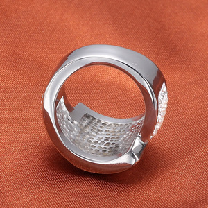 Fashion <b>Rings</b> Stainless Steel 304 Pave Setting <b>Crystal</b> Women's Party Jewelry - Product Image 4