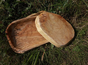 Bol de <span class=keywords><strong>racine</strong></span> de teck de haute qualité, durable et écologique, assiettes de fête incassables - Product Image 5