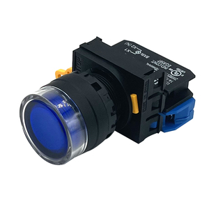 Botón IDEC YW1L-AF2E10Q4S Autoblocante con Reinicio y Cubierta de Protección Luminosa, Botón de 22 mm con Contactos Simples y Dobles - Product Image 1