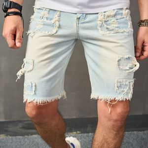 Shorts de Mezclilla Desgastados al por Mayor para Hombre - Product Image 5