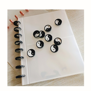 Nhựa lỏng lá chất kết dính đĩa Loose-Leaf Vòng Tạp Chí Vòng ràng buộc kế hoạch nhựa circa CuộN Nhật Ký nấm lỗ máy tính xách tay - Product Image 1
