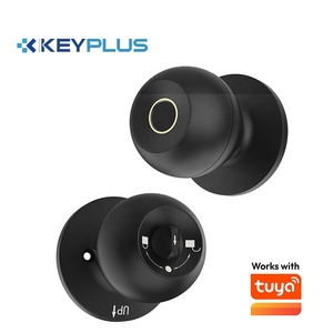 America Standard 60/70Mm Tuya App Wifi Control Fingerprint <b>Smart</b> Round Ball Knob <b>Lock</b> D-L10F <b>Smart</b> Knob <b>Lock</b> - Product Image 1