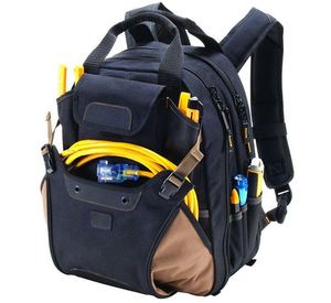 BSCI Factory 1134 Carpenter's Tool <b>Backpack</b> <b>heavy</b> <b>duty</b> 44 Pockets Padded Back Support <b>backpack</b> with tool - Product Image 2