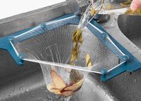 Évier Crépines Panier Triangle Tri-Holder Coin Évier Filtre Net Écologique Mesh Sac Cuisine Alimentaire Déchets Rack