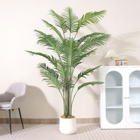 Palmier artificiel Areca réaliste, faux palmier sur pied, écologique pour la décoration intérieure et extérieure tropicale, Pâques, Halloween