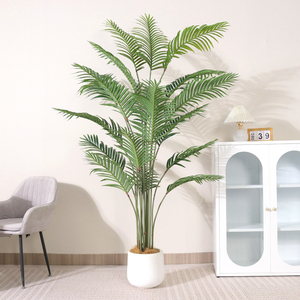 Palmier artificiel <span class=keywords><strong>Areca</strong></span> réaliste, faux palmier sur pied, écologique pour la décoration intérieure et extérieure tropicale, Pâques, Halloween - Product Image 2