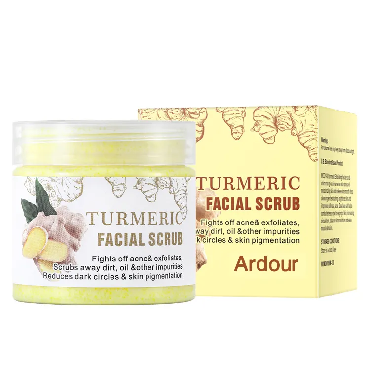 Massage nettoyant pour le visage crème glacée gommage carotte myrtille vitamine C noix de coco Aloe Vera gommage Facial