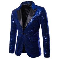 Vestes de costume pour hommes avec paillettes, sequins, boutons, pour soirée, danse, veste de soirée, costume de mariage, blazer pour homme, costume formel, grande taille 6XL