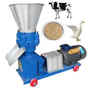 Rice Husks Cotton Stalks Weeds Wood Pellets Processing Machines Animal Feed Pellet Machine