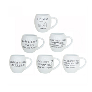 Pack de commande par correspondance personnalisé 14oz <span class=keywords><strong>citation</strong></span> drôle garder au chaud plus longtemps Logo tasses à café en céramique - Product Image 4