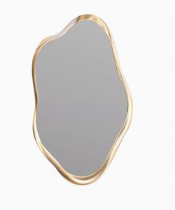 Specchio da Parete Decorativo per Soggiorno Moderno con Cornice Dorata Irregolare in Vetro per Camera da Letto Decorazione Murale per la Casa Cornice Dorata - Product Image 6