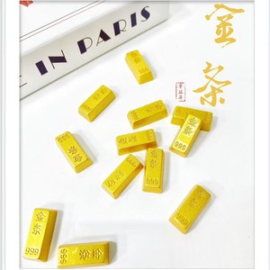 Adornos de barras de oro simuladas, artículos decorativos pequeños de resina para el Año Nuevo Chino, decoración del hogar de estilo tradicional - Product Image 5