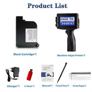 Nieuwe staat Handheld datumcodering inkjet markeermachine handleiding batchnummerprinter garantie eierprinter buizen - Product Image 6