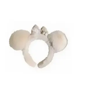 Nouveau bandeau pour femmes en peluche à oreilles de chat, fait main, doux, pour le lavage du visage, pour l'automne et l'hiver - Product Image 5