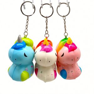 Porte-clés en mousse PU à forme personnalisée, anti-stress à remontée lente, balle de relaxation en PU - Product Image 4