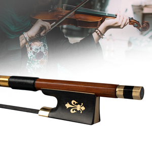 NAOMI 4/4 Archet de violon Brésil Bâton avec Ébène Grenouille Peau de Mouton Poignée Crin Noir Accessoires de Pièces De Violon - Product Image 1