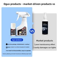 Kit de traitement anti-ternissement pour phares de voiture : Liquide de rénovation, revêtement cristallin, outils de polissage sans rayures, protection contre l'humidité