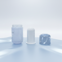 Bouteille de stockage en verre vide de 130 ml avec récipient intérieur pour capsules de soin de la peau, pilules et crème corporelle, logo personnalisé/OEM/vente en gros