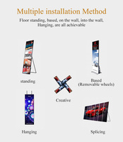 Écran d'affichage à LED d'intérieur P1.86 P2 P2.5 P3 Écran d'affichage à LED numérique polychrome pour la publicité
