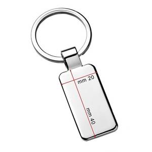 Portachiavi Rettangolare Stretto in Lega con Stampa UV e Offset, Moschettone Portafoto Digitale - Product Image 2