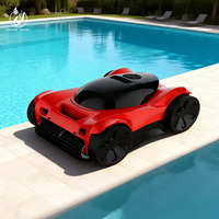 Nettoyeur de piscine robotisé intelligent Water Crown SG-M8, matériau ABS, pour piscine gonflable/hors sol, double moteur, télécommande