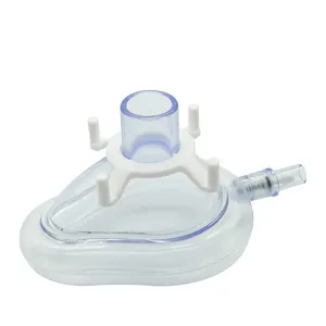 Venta caliente Pvc Anestesia Respiración Máscara de oxígeno Máscara de anestesia médica
