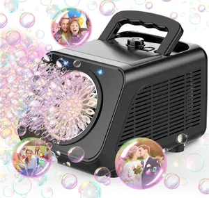 Wanna Bubbles OEM Bubble Toys B/O Light Up Party 2 Speed Gears Electronic Professional Plastic Bubble Machine