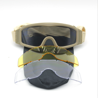 Lunettes de protection tactiques sportives certifiées CE ANSI Z87.1, design militaire, pour le cyclisme et le tir
