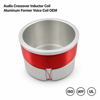Bobine d'inductance audio haute puissance personnalisée, bobine de bobinage en fil de cuivre rouge avec enrouleur en aluminium pour OEM