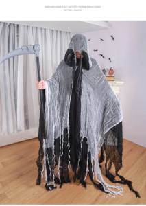 Costume <span class=keywords><strong>di</strong></span> <span class=keywords><strong>Halloween</strong></span> per Adulti Unisex, Mantello <span class=keywords><strong>Horror</strong></span> Echo, Abbigliamento per Cosplay, Vendita Diretta dalla Fabbrica - Product Image 3